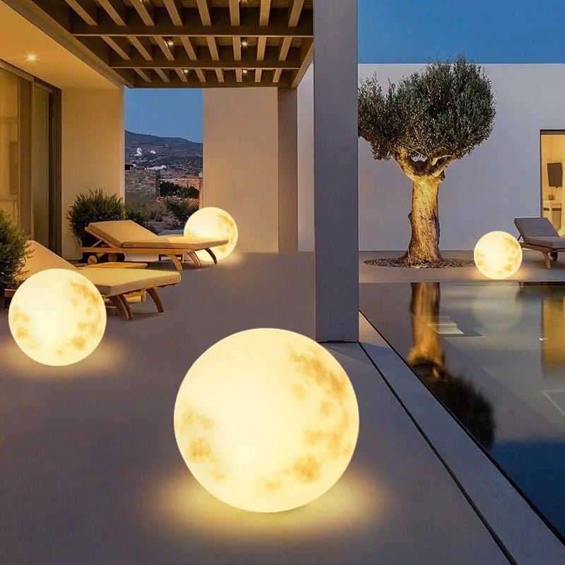 Lampa Ogrodowa w Kształcie Księżyca | Plenerowy