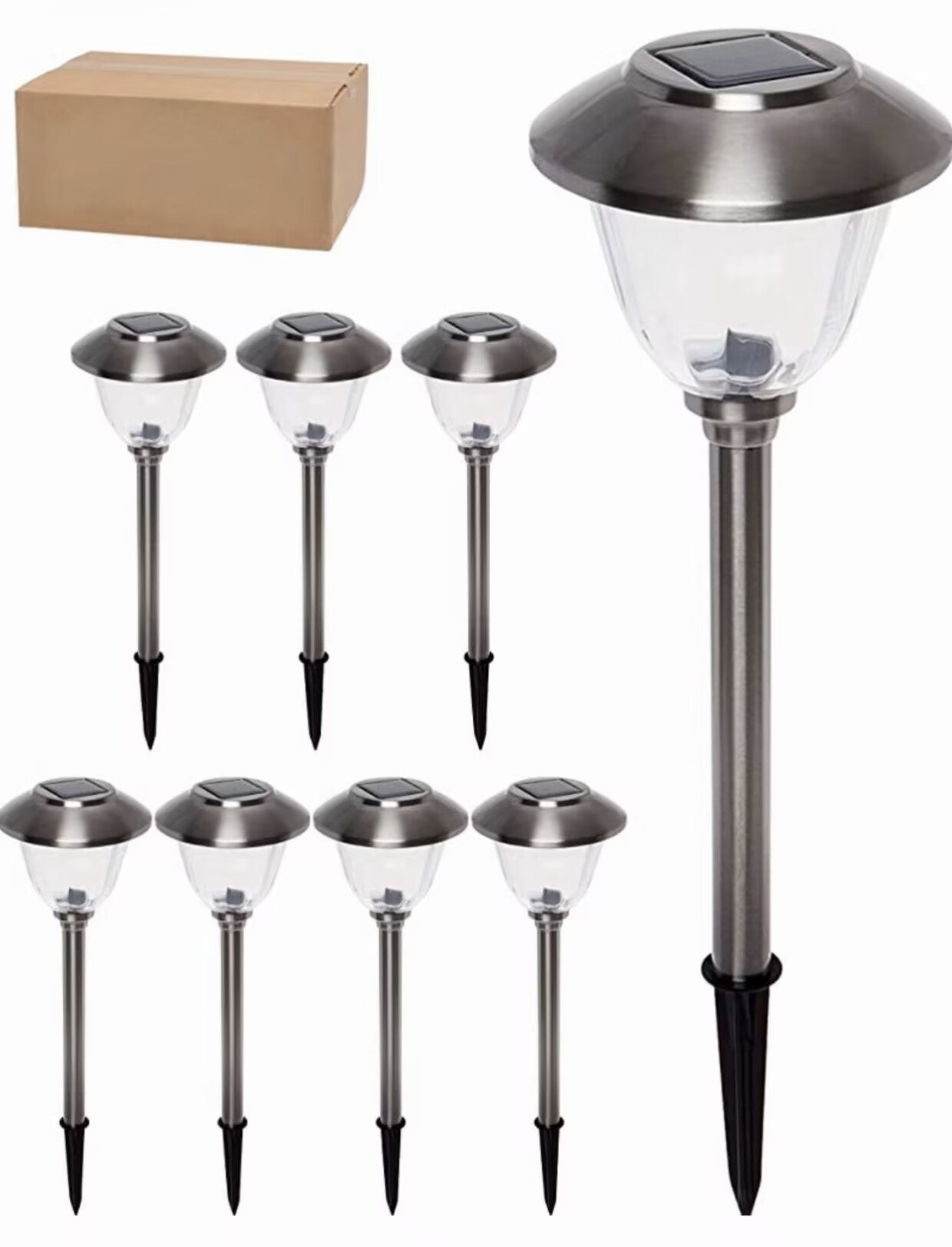 8-pak Lamp Ogrodowe Solarne LED | Plenerowy