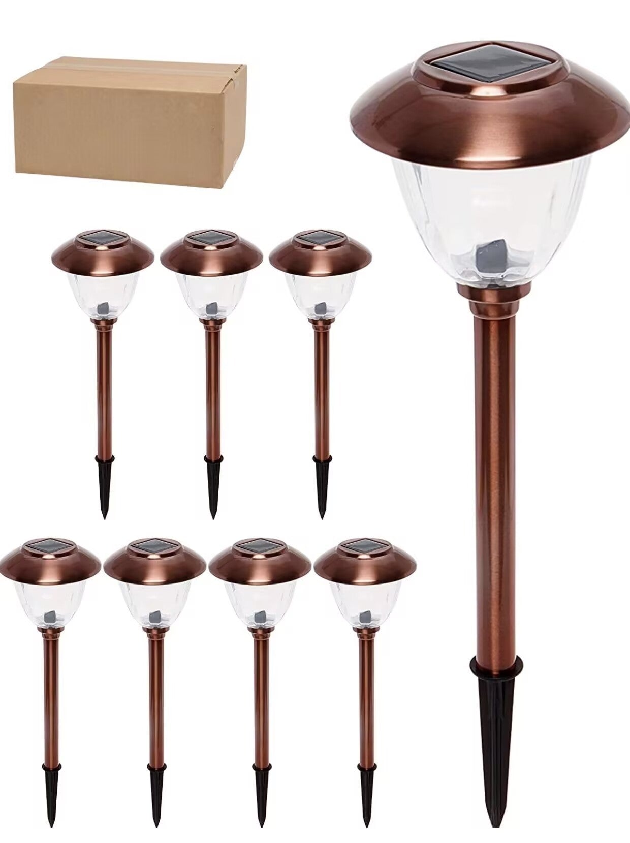 8-pak Lamp Ogrodowe Solarne LED | Plenerowy