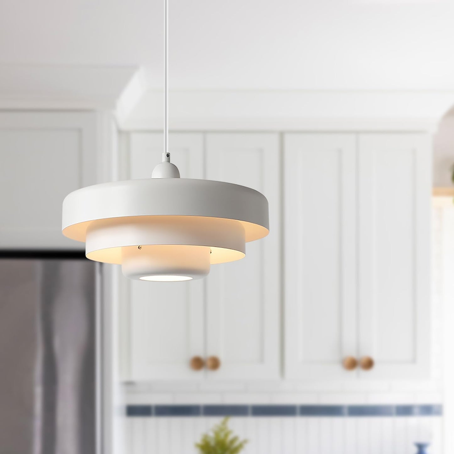Nowoczesna Szklana Lampa Sufitowa w Stylu Skandynawskim | Lampa Wisząca