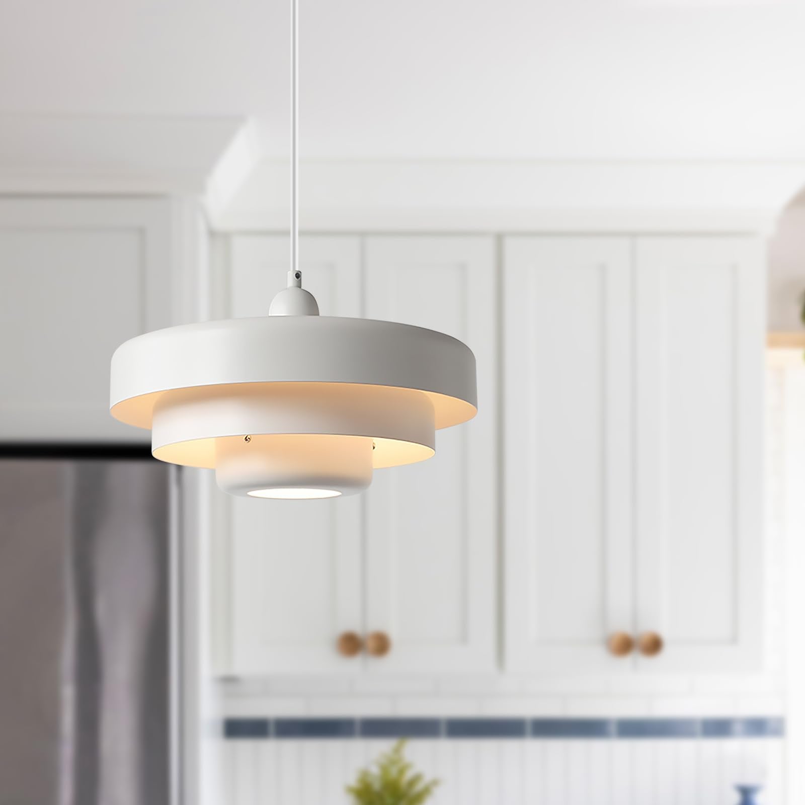 Nowoczesna Szklana Lampa Sufitowa w Stylu Skandynawskim | Lampa Wisząca
